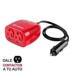 Steren Inversor de Voltaje Automotriz 12Vcd a 110V 150W