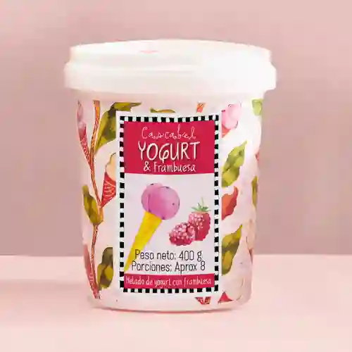 Medio Litro Helado de Frambuesa