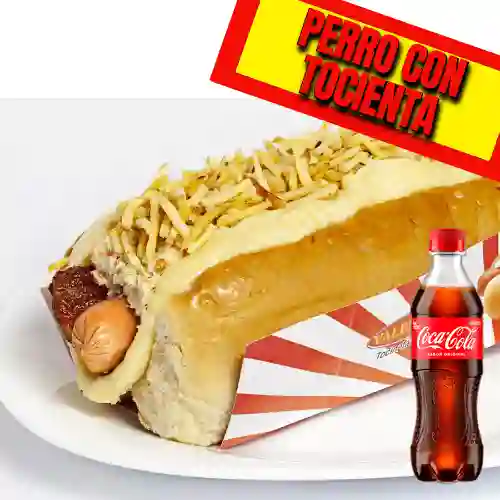 Combo Perro con Tocineta + Coca Cola Original 400 ml