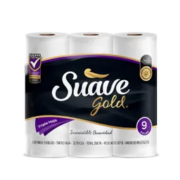 Suave Gold Papel Higiénico Rollo Triple Hoja Soft Care