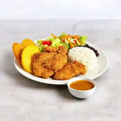 Almuerzo Con Pollo Broaster