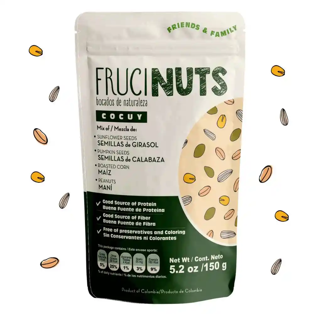 FruciNuts Mezcla de Nueces Cocuy