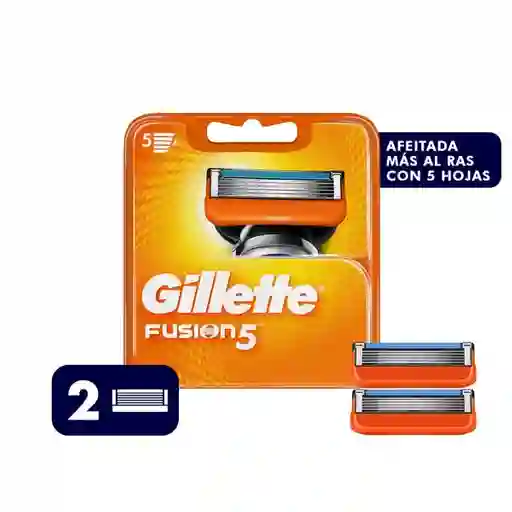 Gillette Repuesto Cuchilla Afeitar Fusion 5 Hombre Con 5 Hojas
