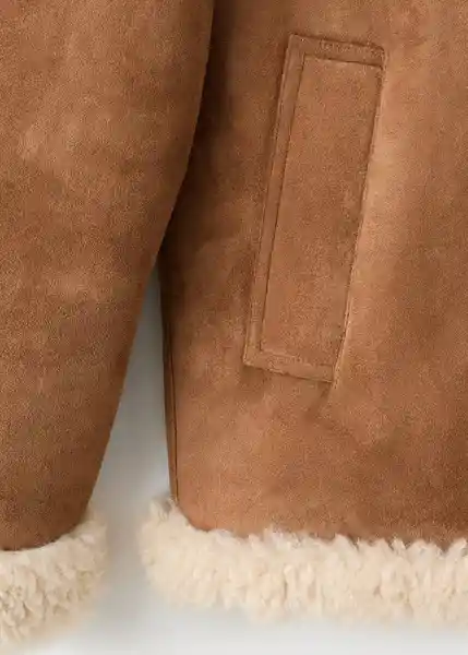 Chaqueta Adriana Marron Talla Xs Mujer Mango