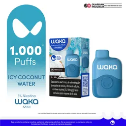 Waka Vapeador Mini Icy Coconut Water 3% 1000 Puff