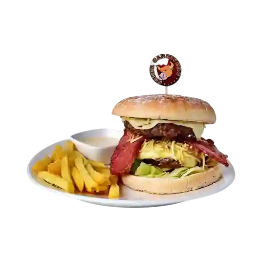 Hamburguesa Doble Carne y Tocineta