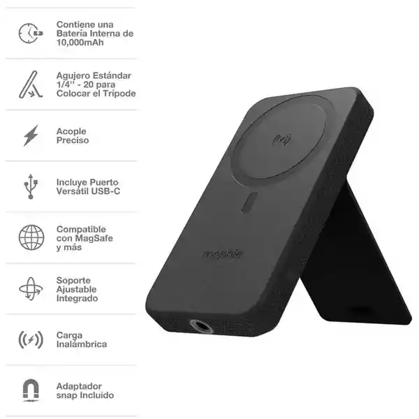 Mophie Cargador Inalámbrico Snap 10000 Mah Negro