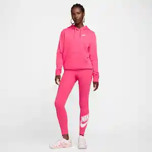 Nike Buzo Hoodie Lifestyle de Mujer Rosado Talla L
