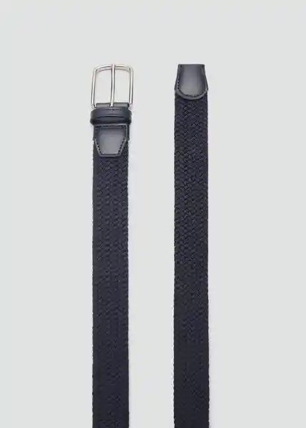 Cinturón Elastic Navy Talla 91 Hombre Mango