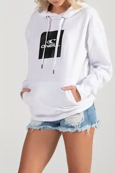 ONeill Buzo Hoodie Cube Femenino Blanco Talla M