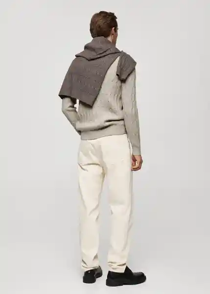 Buzo Jersey Koipe Gris Claro Vigoré Talla M Hombre Mango