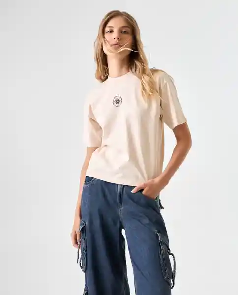 Camiseta Mujer Beige Talla M 602G003_BEI131106 Americanino