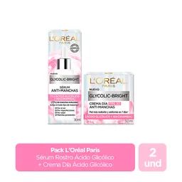 Combo L'Oréal Paris Antimanchas Ácido Glicólico+Crema Día+Sérum
