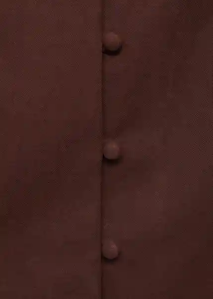 Top Evans Chocolate Talla M Mujer Mango