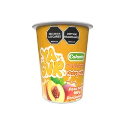 Colanta Yagur Alimento Lácteo Melocotón Vaso