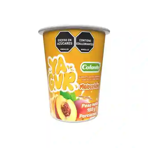 Colanta Yagur Alimento Lácteo Melocotón Vaso