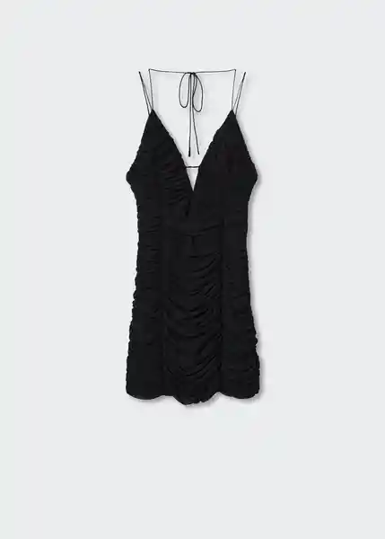 Vestido Gioia Negro Talla L Mujer Mango