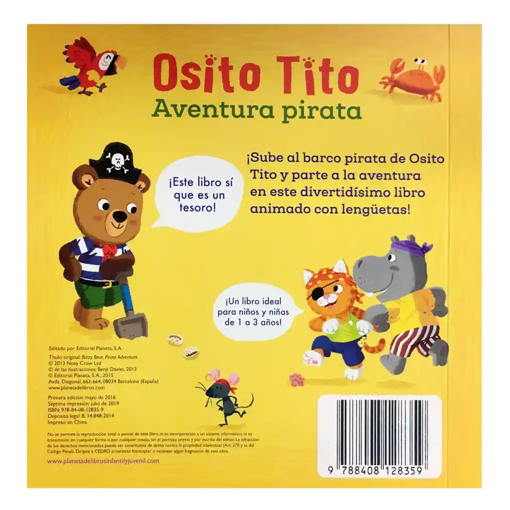 Osito Tito Aventura Pirata - Benji Davies