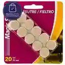 Home Sentry Beige 3 - 4 Pulgadas Redon 20 Unidades