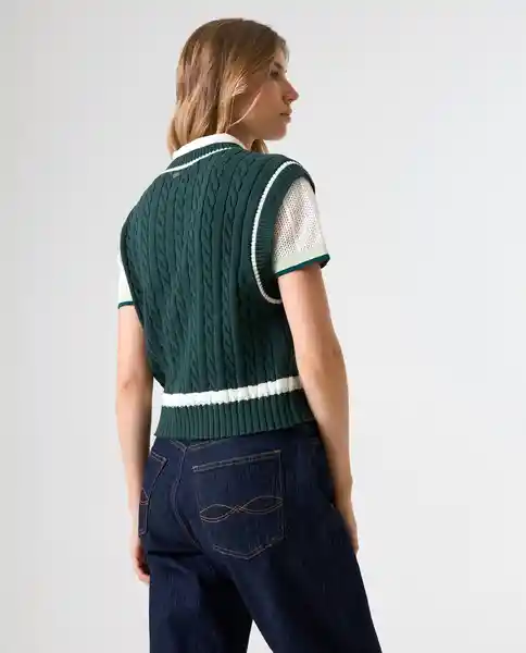 Chaleco Mujer Verde Talla L 692G000_VER195220 Americanino