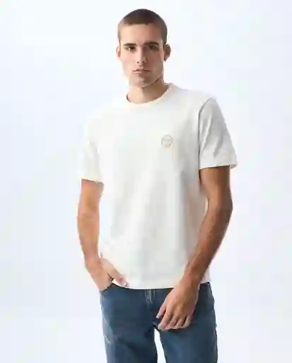 Camiseta Hombre Crudo Talla M 841G021_CRU110606 Americanino