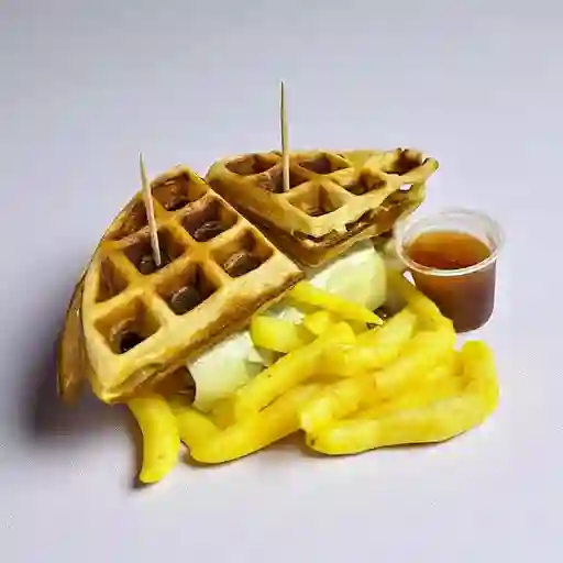 Sandwich Waffle de Pollo