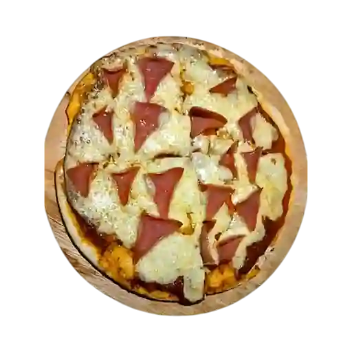 Pizza Jamón y Queso Personal.