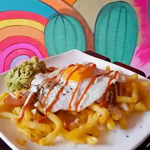Salchipapa de la Casa+ 2 Coca Cola 250ml