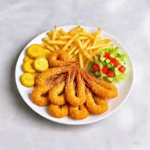 Langostinos apanados