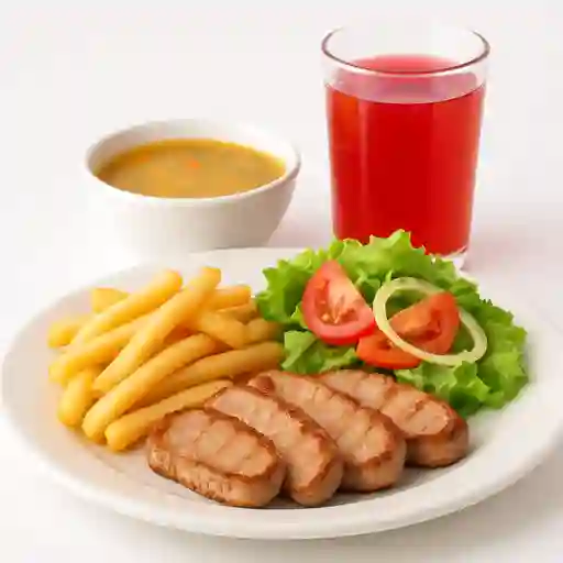 Menú Infantil de Lomito de Cerdo