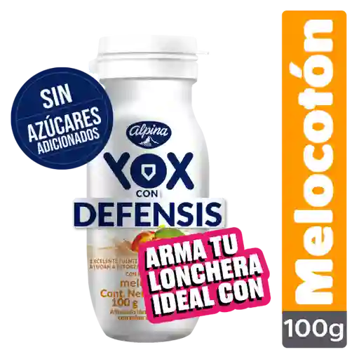 Yox sin Azúcar Melocotón 100g