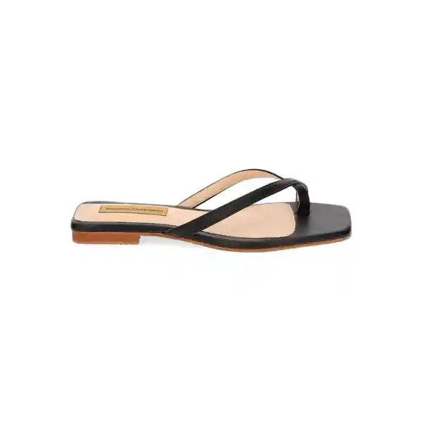 Sandalias Plana Esgola Negro Talla 37