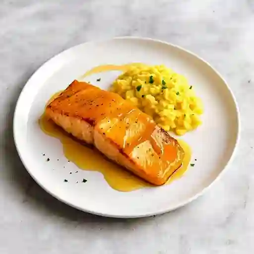 Salmón a la mostaza