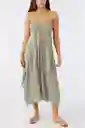 Vestido Midi Cover Up Aries Mujer Talla L Oneill