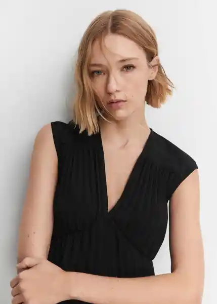 Vestido Stella-A Negro Talla S Mujer Mango