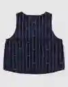Camisa de Pijama Aerie Azul Talla MEDIUM 1819410 American Eagle