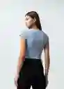 Camisa Tejido Mujer Azul Zen Claro Talla S 582G021 Naf Naf