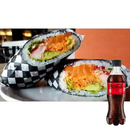 Combo Burrito Sake Ups! + Cocacola Sin Azucar 400 ml