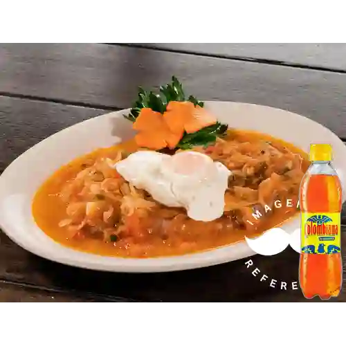 Combo bistec caballo+gaseosa colombiana