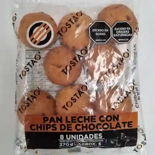 Pan Choco Chips por 8 Unidades