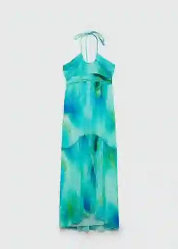 Vestido Lucia Turquesa Talla Xs Mujer Mango