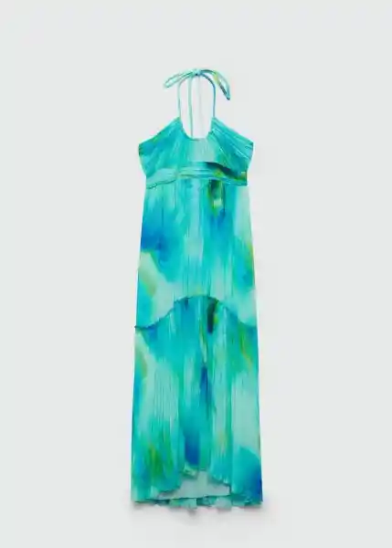 Vestido Lucia Turquesa Talla Xs Mujer Mango