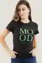 Camiseta Mood Color Negro Talla M Ragged