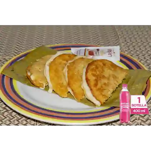 Combo Arepa de Chocolo + Postobón Manzana 400 ml