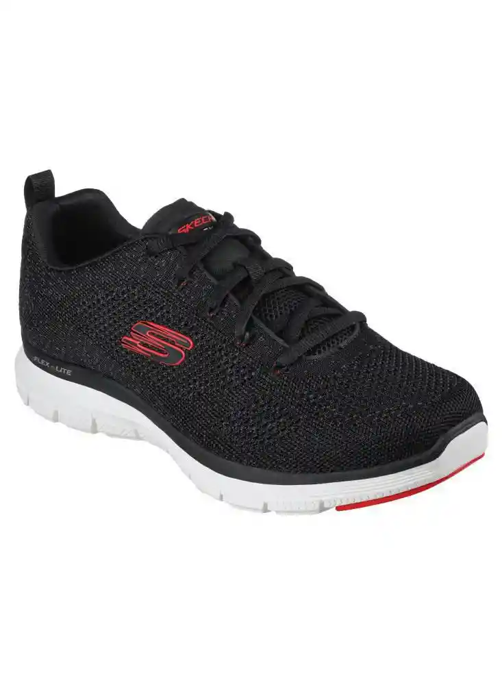 Skechers Tenis Flex Hombre Color Negro Talla 12 232365BKRD