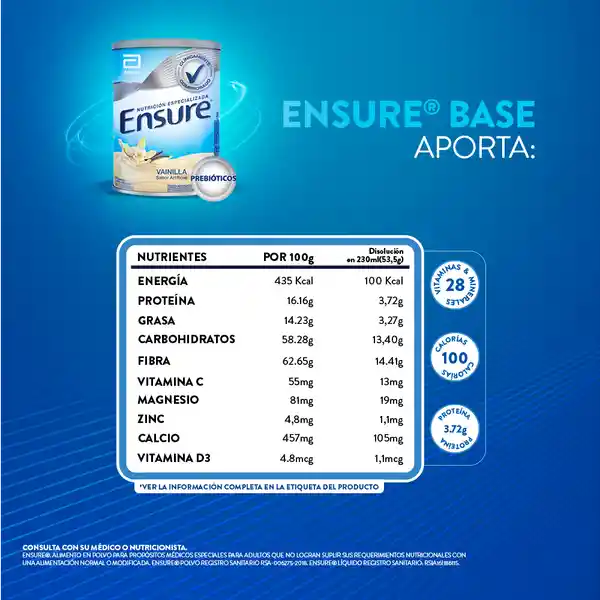 Ensure Vainilla Polvo