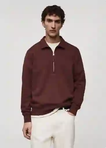 Buzo Sudadera Fabi Burdeos Talla XS Hombre Mango