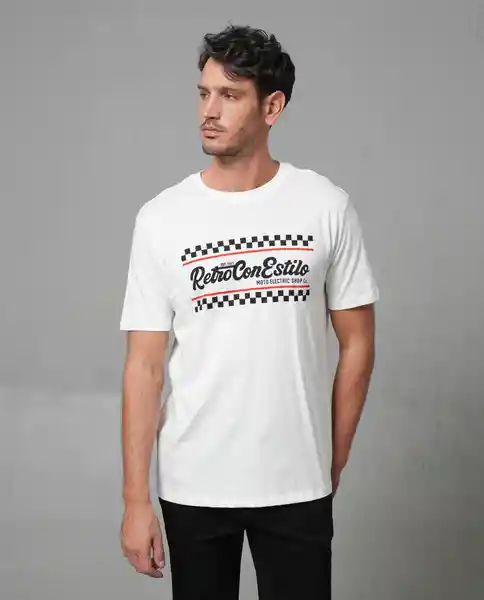 Camiseta Hombre Blanco Talla XXL 103G108_BLA110601 Rifle