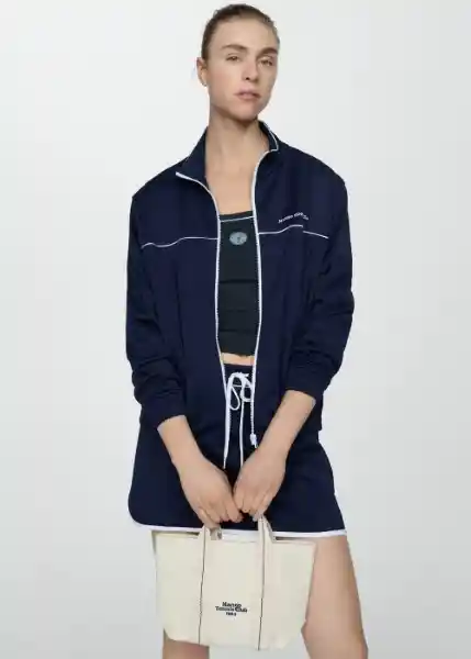 Falda Slam Navy Talla L Mujer Mango