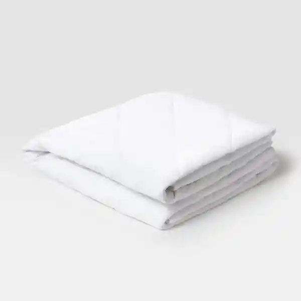 Cubrecolchon Doble Quilt Mat Blanco Diseño 0001 Casaideas